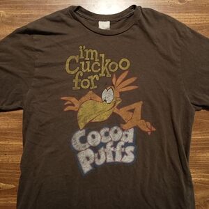 COCOA PUFFS T-SHIRT - Medium // Retro cereal brand cuckoo mascot fun tee shirt